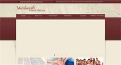 Desktop Screenshot of meridianvillechurchofchrist.org